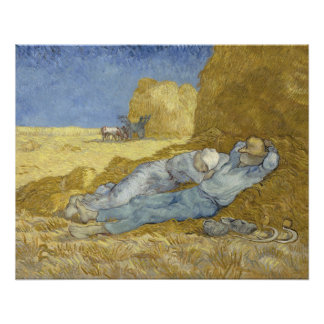 Siesta nach Millet von Vincent Van Gogh Poster