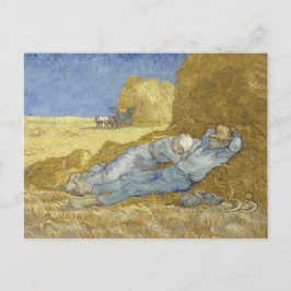 Siesta nach Millet von Vincent Van Gogh Postkarte