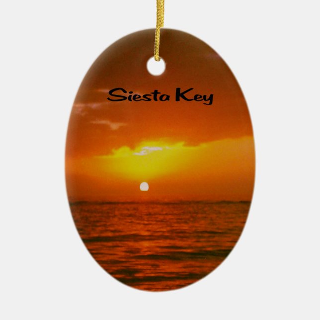 Siesta-Schlüsselstrand Keramikornament (Vorne)