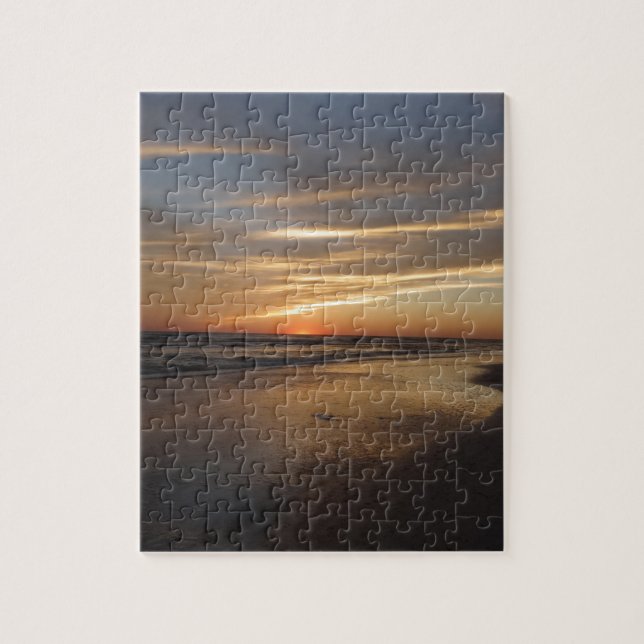 Siesta-Schlüsselstrand-Sonnenuntergang Puzzle (Vertikal)