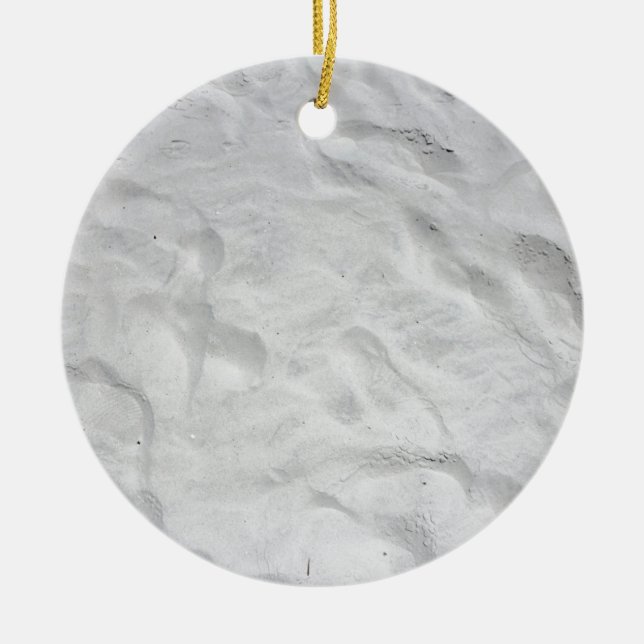 Siesta-Strand-Sand-Nahaufnahme Keramik Ornament (Vorne)