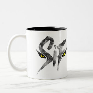 Sif, die große grauer Wolf-Typografie Zweifarbige Tasse