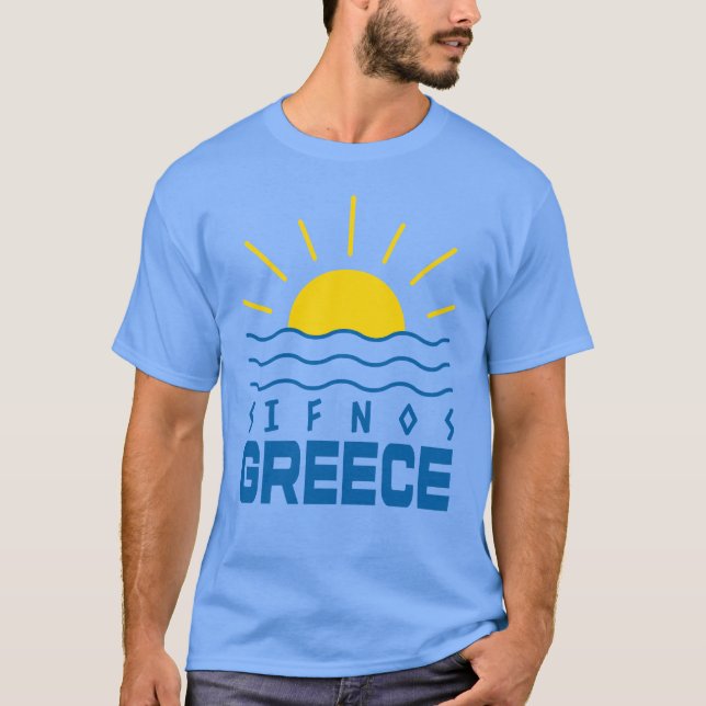 Sifnos Griechenland Sonnenschein und Meer Männer b T-Shirt (Vorderseite)