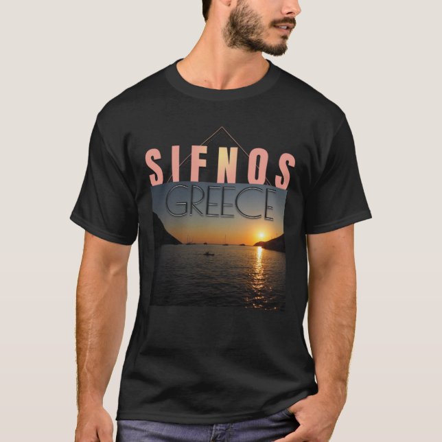 Sifnos, Griechenland T-Shirt (Vorderseite)