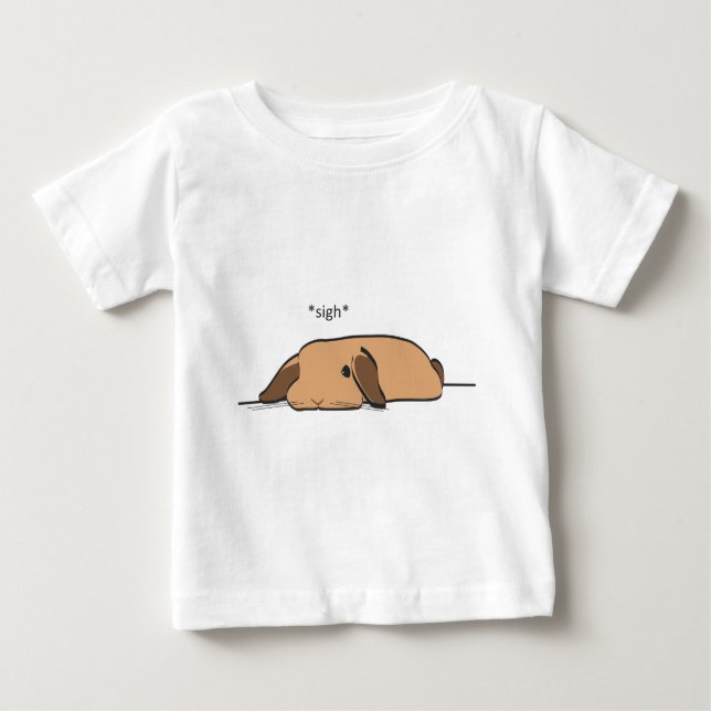 SIGHING SCHMIERÖLNIEDERDRUCK BABY T-SHIRT (Vorderseite)