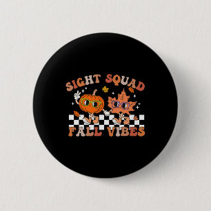 Sight Squad Fall Vibes Pumpkin Fall Leaf Herbst Op Button