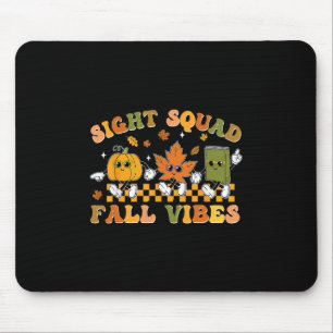 Sight Squad Herbstliche Herbstfarben Kürbis Herbst Mousepad