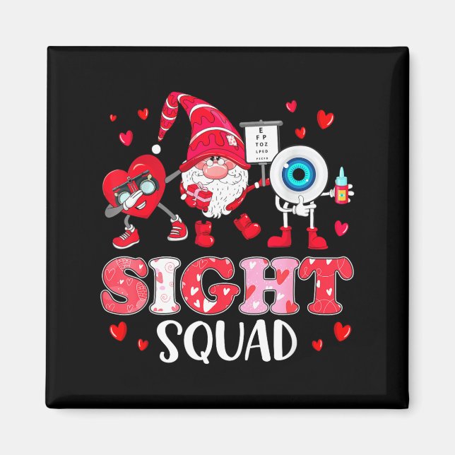 Sight Squad Optician Optometrist Dabbing Heart Val Magnet (Vorne)
