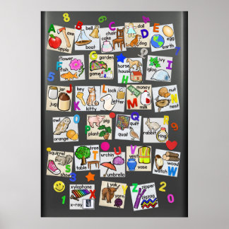 Sight Words Plus Andere Alphabet Poster