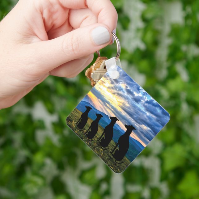 Sighthounds & Sunset Schlüsselanhänger (Hand)