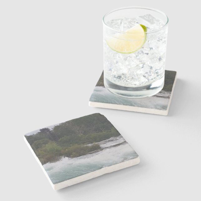 Sightseeing in Niagara Falls Steinuntersetzer (Seitenansicht)