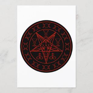Sigil Baphomet dreifachen Mondes und sigil von Einladung