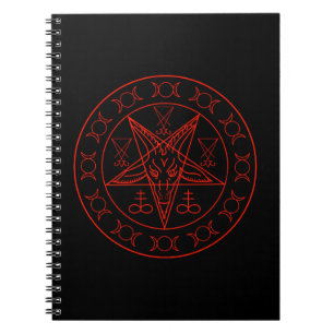 Sigil Baphomet dreifachen Mondes und sigil von Notizblock