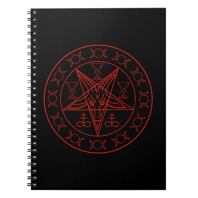 Sigil Baphomet dreifachen Mondes und sigil von Notizblock (Vorderseite)