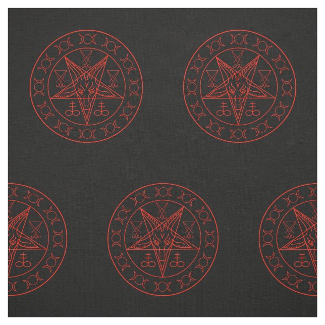Sigil Baphomet dreifachen Mondes und sigil von Stoff (Muster)