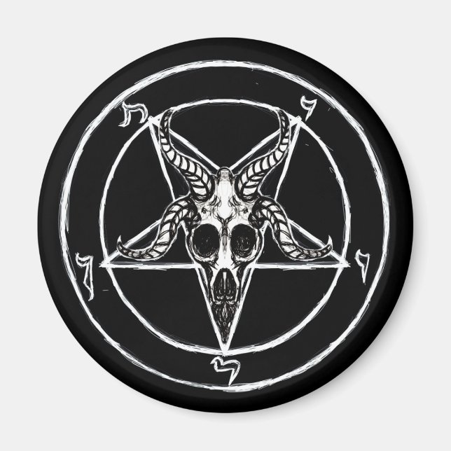 Sigil des Baphomet-Magneten Magnet (Vorne)
