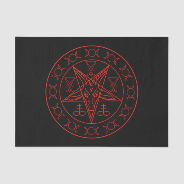 Sigil von Baphomet Dreiermond und Sigil von Luzife Seidenpapier (Vorderseite)