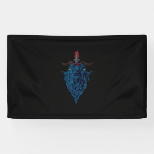 Sigil von Baphomet-Ziege von Mendes Satan Dark Got Banner