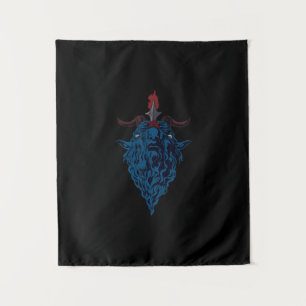 Sigil von Baphomet-Ziege von Mendes Satan Dark Got Wandteppich