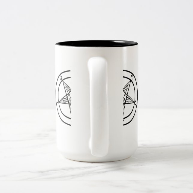 SIGIL VON BAPHOMET ZWEI-TON TASSE (Henkel)