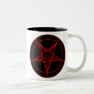 SIGIL VON BAPHOMET ZWEIFARBIGE TASSE