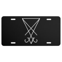 Sigil von Lucifer License Vanity Plate