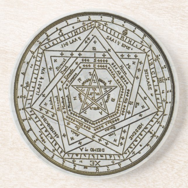 sigillum dei aemeth sandstein untersetzer (Vorne)
