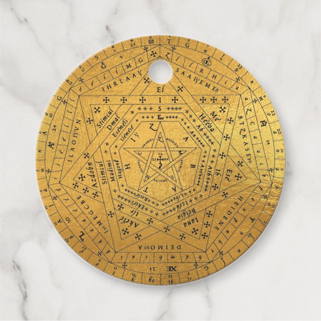 Sigillum Dei Siegel of God Angelic John Dee Diagra Geschenkanhänger (Vorderseite)