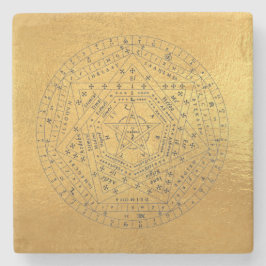 Sigillum Dei Siegel of God Angelic John Dee Diagra Steinuntersetzer