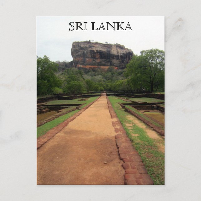 Sigiriya Rock sri lanka Postkarte (Vorderseite)
