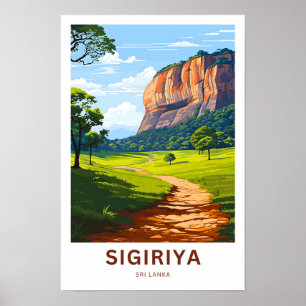 Sigiriya Sri Lanka Travel Print Poster