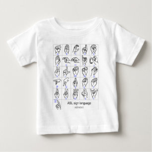 SIGLANGUAGE ALPHABET Baby Shirt