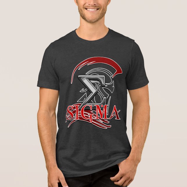 SIGM 3 Herren Basic T-Shirt Tri-Blend Shirt (Vorderseite)