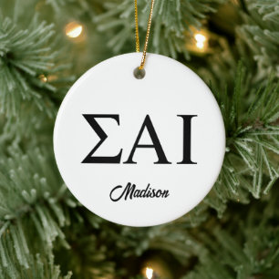 Sigma Alpha Iota griechische Buchstaben Keramik Ornament