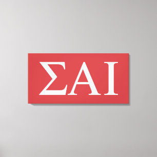 Sigma Alpha Iota griechische Buchstaben Leinwanddruck