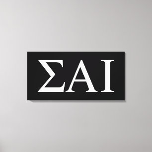 Sigma Alpha Iota griechische Buchstaben Leinwanddruck