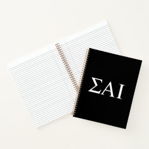 Sigma Alpha Iota griechische Buchstaben Notizbuch