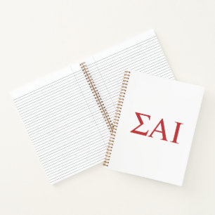 Sigma Alpha Iota griechische Buchstaben Notizbuch