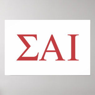 Sigma Alpha Iota griechische Buchstaben Poster