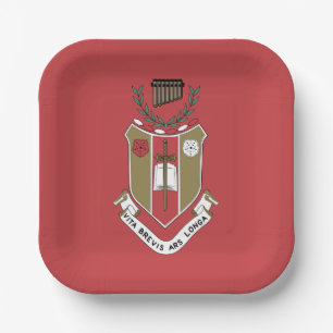 Sigma Alpha Iota Musik-Schwesternschaft-Wappen Pappteller