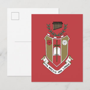 Sigma Alpha Iota Musik-Schwesternschaft-Wappen Postkarte