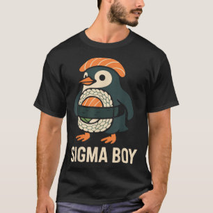 Sigma Boy Italian Brainrot Funny Meme Penguin T-Shirt