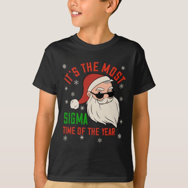 Sigma Christmas Sigma Santa Teenage Boys Funny Xma T-Shirt (Vorderseite)