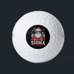 Sigma Claus Cool Santa Christmas Rizzler Meme Golfball<br><div class="desc">Sigma Claus Cool Santa Funny Christmas Rizzler Meme</div>