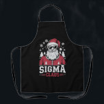 Sigma Claus Cool Santa Christmas Rizzler Meme Schürze<br><div class="desc">Sigma Claus Cool Santa Funny Christmas Rizzler Meme</div>