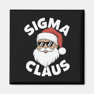 Sigma Claus Cool Santa Funny Christmas Rizzz Rizze Magnet