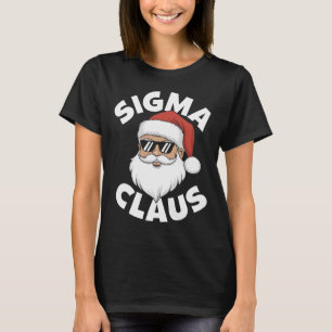 Sigma Claus Cool Santa Funny Christmas Rizzz Rizze T-Shirt