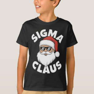 Sigma Claus Cool Santa Funny Christmas Rizzz Rizze T-Shirt