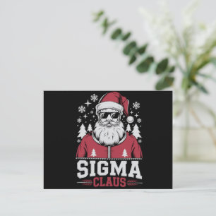 Sigma Claus cooler Santa Weihnachts-Rizz-Rizzler-M Feiertagspostkarte