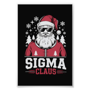 Sigma Claus cooler Santa Weihnachts-Rizz-Rizzler-M Fotodruck